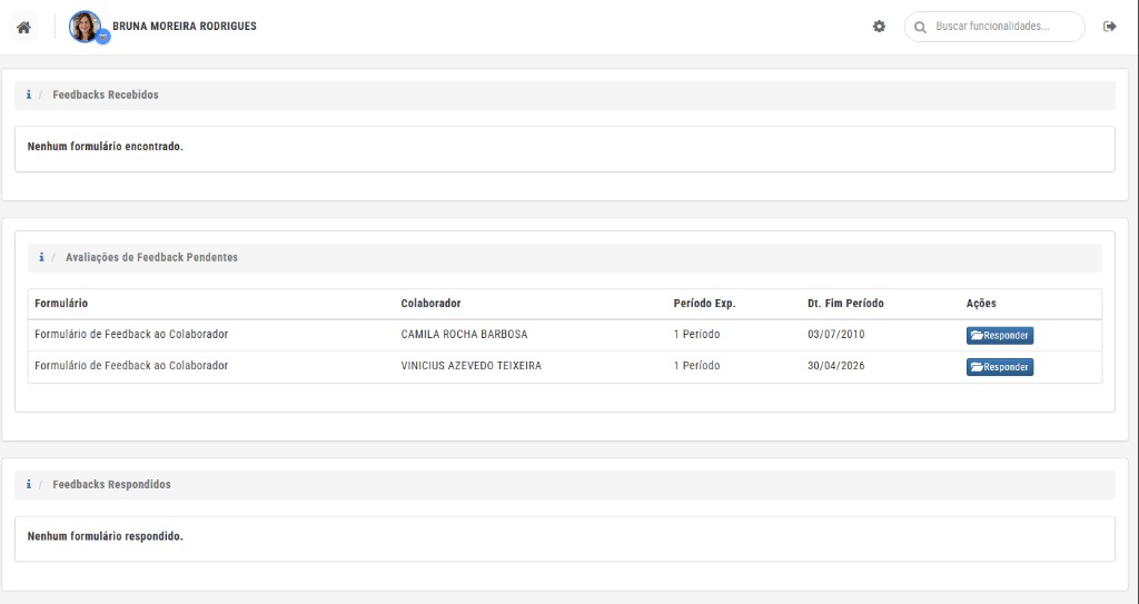 Feedbacks pendentes